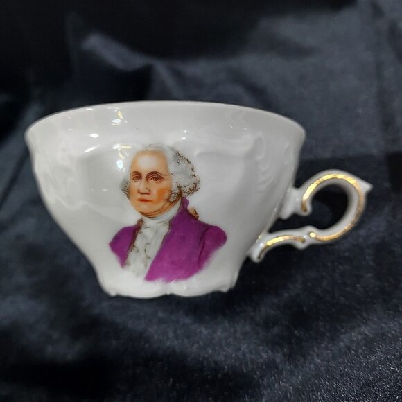 Royal Heidelberg Winterling George Washington Demitasse Set Germany - Picture 2 of 11